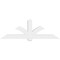 Ekena Millwork Redmond Architectural Grade PVC Gable Bracket, 84"W x 28"H x 6"D x 6"F, 8/12 Pitch GBP084X28X0606RED00 - alternate 5